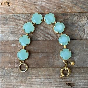 J.Crew Aqua Stone Statement Bracelet Seafoam